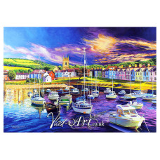 The colourful houses of Aberaeron harbour 