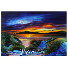 Sunset in Poppit sand dunes