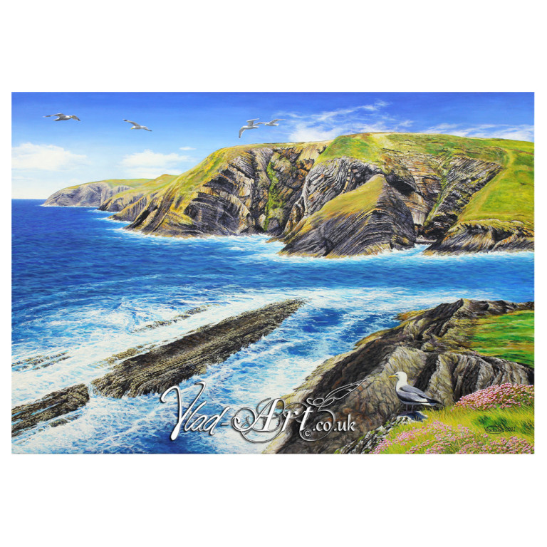 Ceibwr bay cliffs
