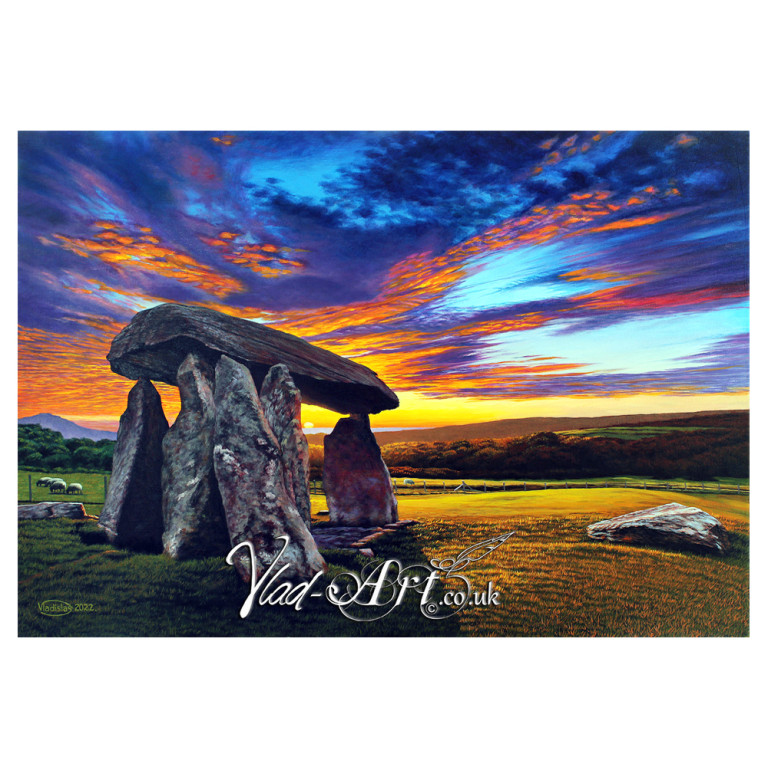 Glorious sunset at Pentre Ifan