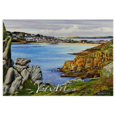 Hugh Town from Theresa Beach, St Mary Island, Isles of Scilly