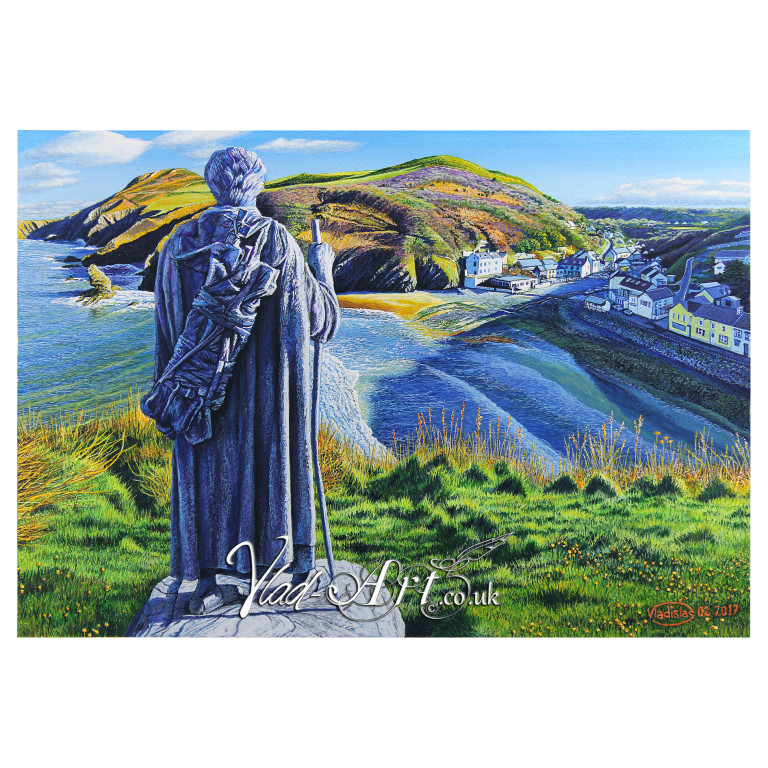 Llangrannog from St Carannog monument