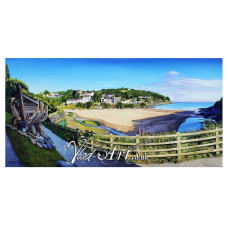 Aberporth Dyffryn beach Panorama