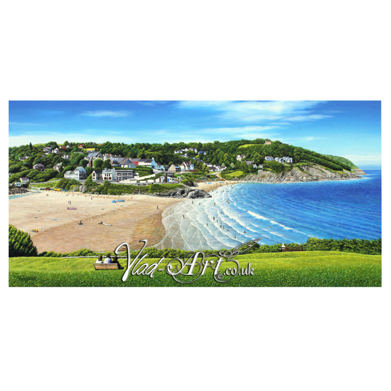Aberporth Dyffryn beach view