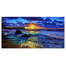 Sunset in Penbryn beach