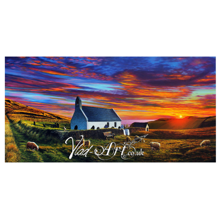 Sunrise at Mwnt chapel Sunrise at Mwnt chapel